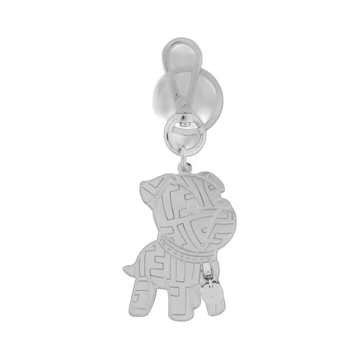Fendi Ito Dog Motif Pendant Key Ring