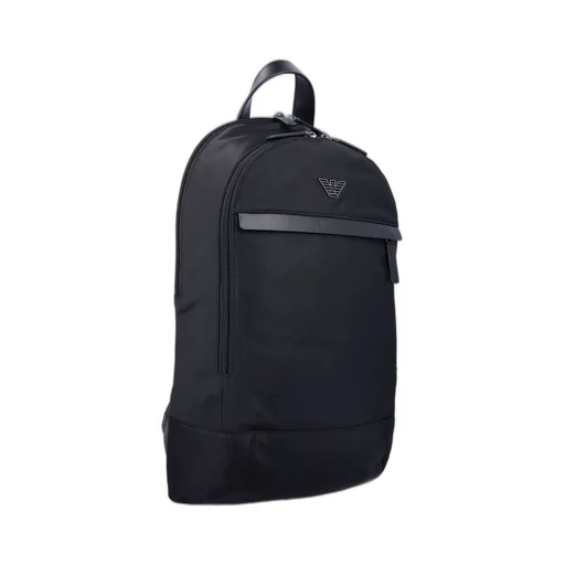 Emporio Armani Logo Plaque Zip-Up Backpack