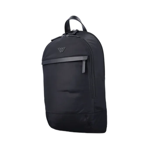 Emporio Armani Logo Plaque Zip-Up Backpack
