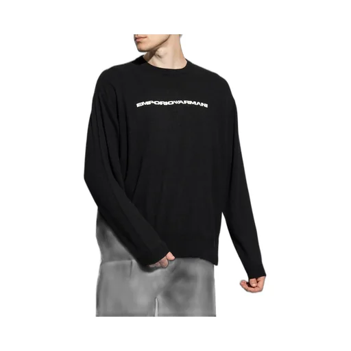 Emporio Armani Logo Printed Crewneck Jumper