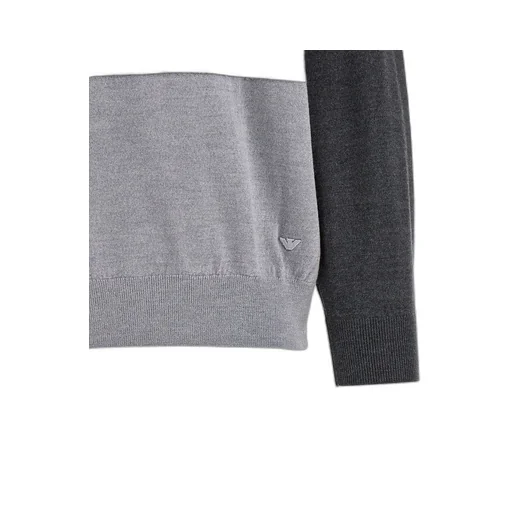 Emporio Armani Colour-Blocked Crewneck Jumper