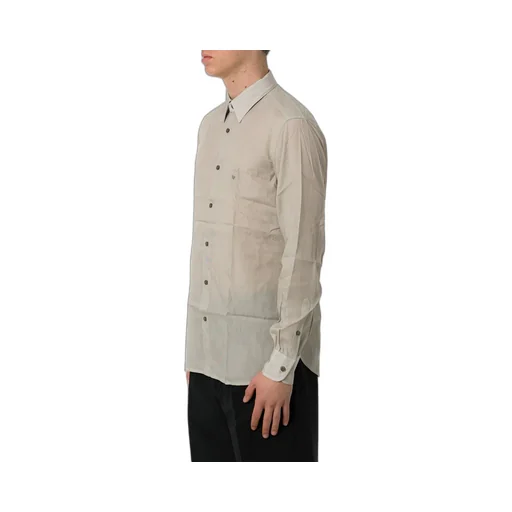 Emporio Armani Logo-Embroidered Buttoned Shirt