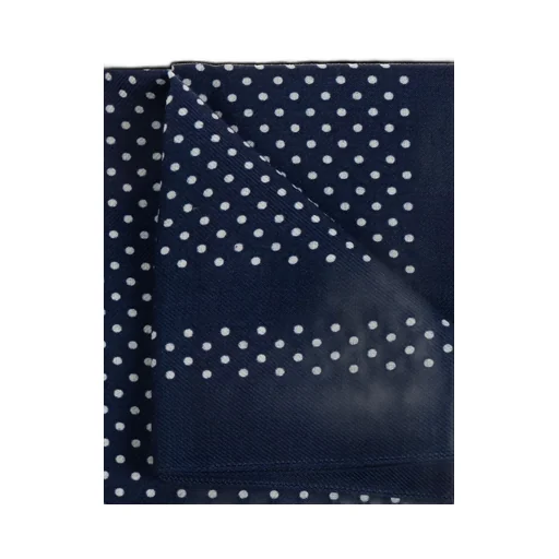 Emporio Armani Polka Dot Printed Frayed Edge Scarf