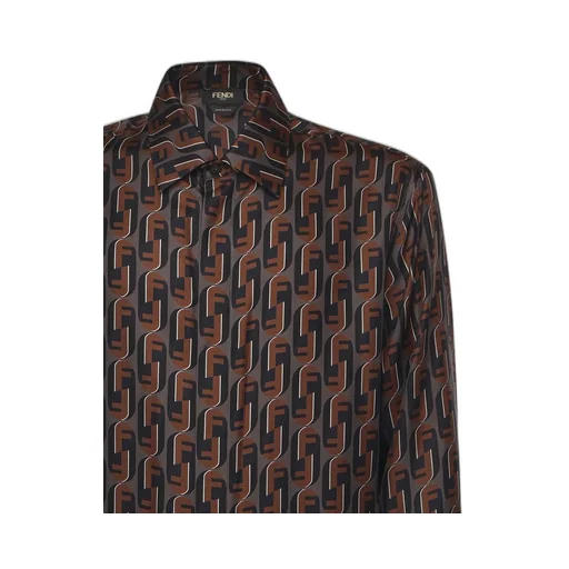 Fendi Long Sleeved Allover Printed Shirt