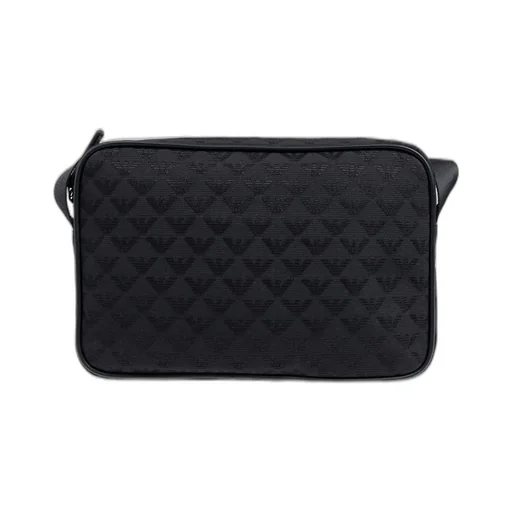 Emporio Armani Logo Jacquard Zip-Up Shoulder Bag