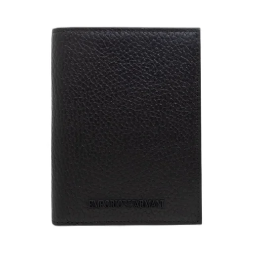 Emporio Armani Logo Embossed Bi-Fold Card Case