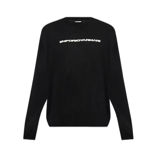 Emporio Armani Logo Printed Crewneck Jumper