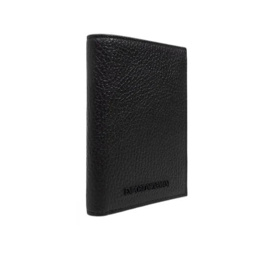 Emporio Armani Logo Embossed Bi-Fold Card Case