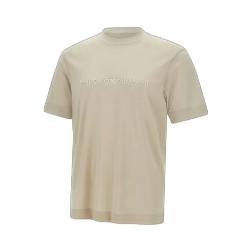 Emporio Armani Logo Embroidered Crewneck T-Shirt