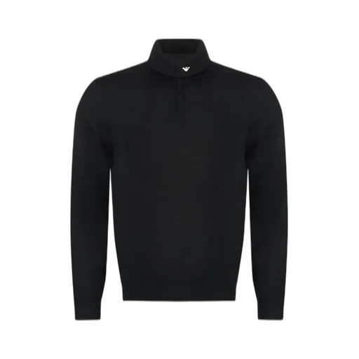 Emporio Armani Half-Zip Knitted Jumper