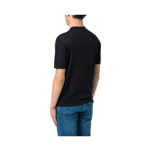 Emporio Armani Short-Sleeved Knitted Polo Shirt