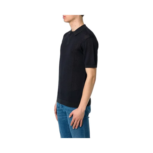 Emporio Armani Short-Sleeved Knitted Polo Shirt