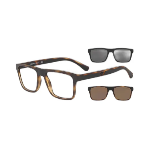 Emporio Armani Square Frame Clip-On Glasses