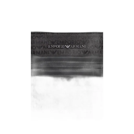 Emporio Armani All-Over Lettering Jacquard Flat Shoulder Bag