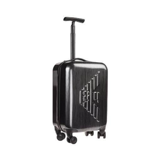 Emporio Armani Logo Embossed Zip-Around Trolley