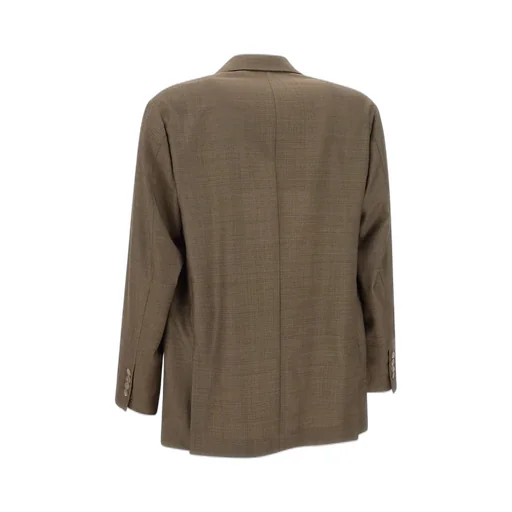 Emporio Armani Single Breasted Check Patterned Blazer