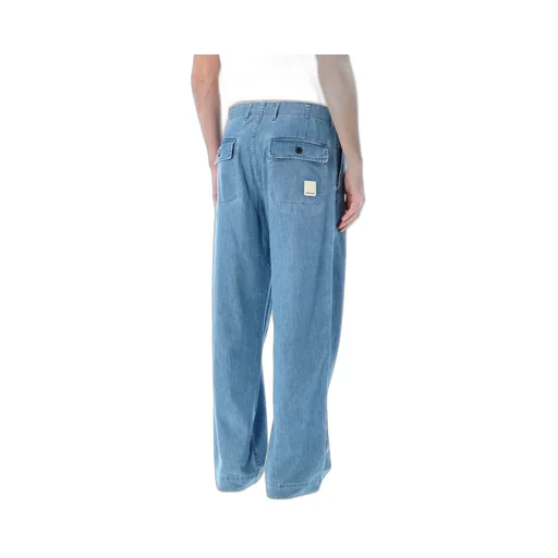 Emporio Armani Straight-Leg Loose-Fit Trousers