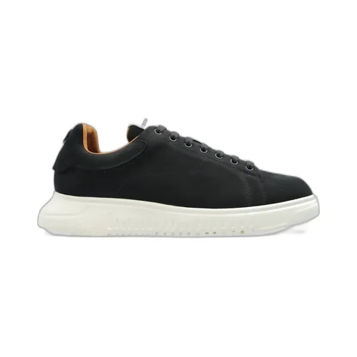 Emporio Armani Round Toe Lace-Up Sneakers