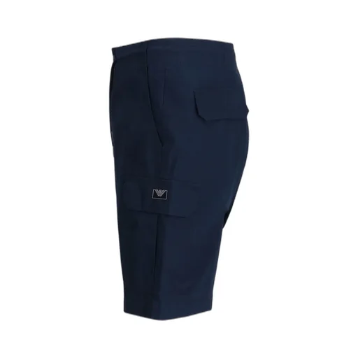 Emporio Armani Button Detailed Drawstring Shorts