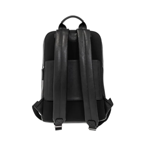 Emporio Armani Logo Plaque Zipped Backpack