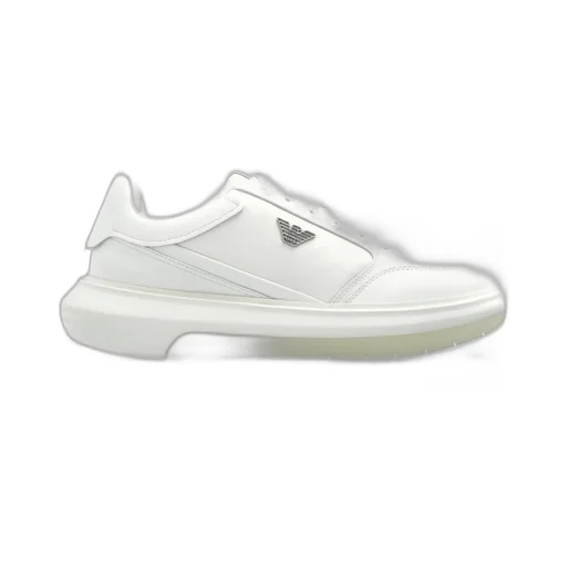 Emporio Armani Logo Plaque Lace-Up Sneakers