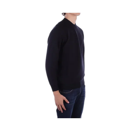 Emporio Armani Micro-Textured Weave Mock-Neck Jumper