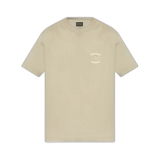 Emporio Armani Logo Embroidered Crewneck T-Shirt