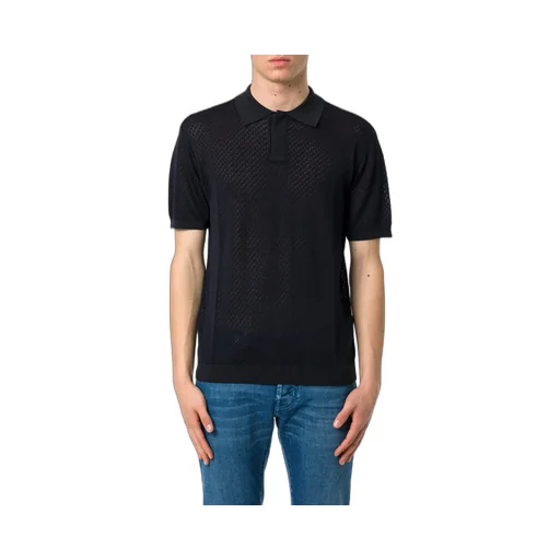 Emporio Armani Short-Sleeved Knitted Polo Shirt