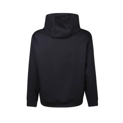 Emporio Armani Logo Embroidered Half-Zip Hoodie