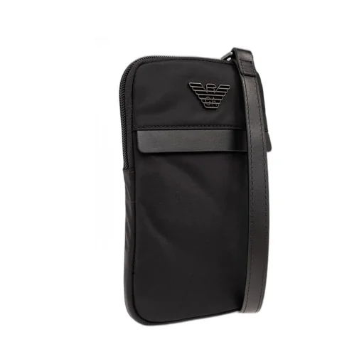 Emporio Armani Logo-Plaque Zipped Phone Holder
