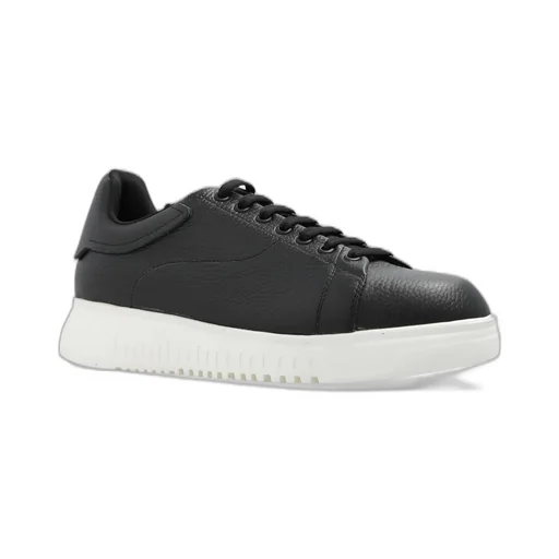 Emporio Armani Tumbled Low-Top Sneakers