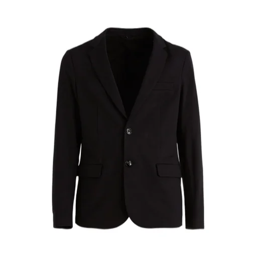 Emporio Armani Stitched-Jersey Single-Breasted Jacket