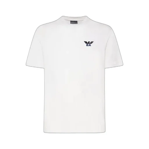 Emporio Armani Logo Embroidered Crewneck T-Shirt