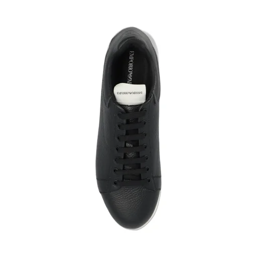 Emporio Armani Tumbled Low-Top Sneakers