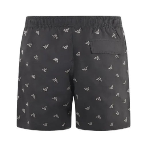 Emporio Armani Logo-Printed Drawstring Swim Shorts