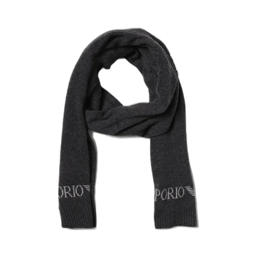 Emporio Armani Logo-Jacquard Scarf And Hat Set