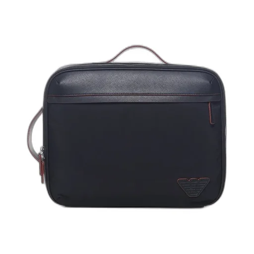 Emporio Armani Logo-Patch Zipped Briefcase
