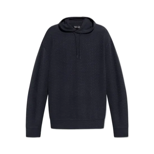 Emporio Armani Logo Monogram Draswstring Hoodie