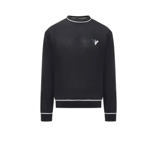 Emporio Armani Eagle Jacquard Crewneck Jumper