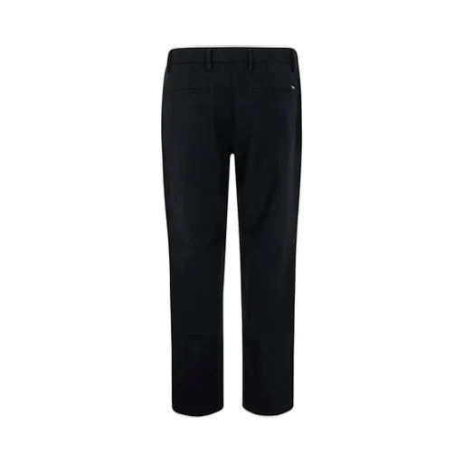 Emporio Armani Logo-Plaque Straight-Leg Trousers