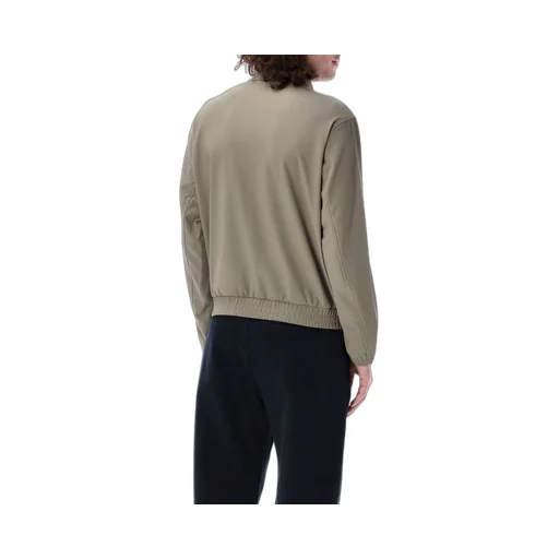Emporio Armani Canneté-Effect Stretch Full-Zip Blouson