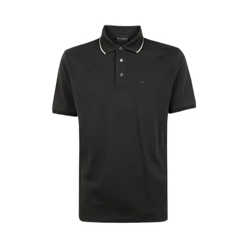 Emporio Armani Logo Embroidered Polo Shirt