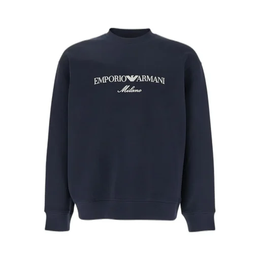 Emporio Armani Logo Embroidered Crewneck Sweatshirt