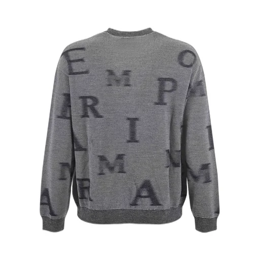 Emporio Armani Monogram Jacquard Crewneck Jumper