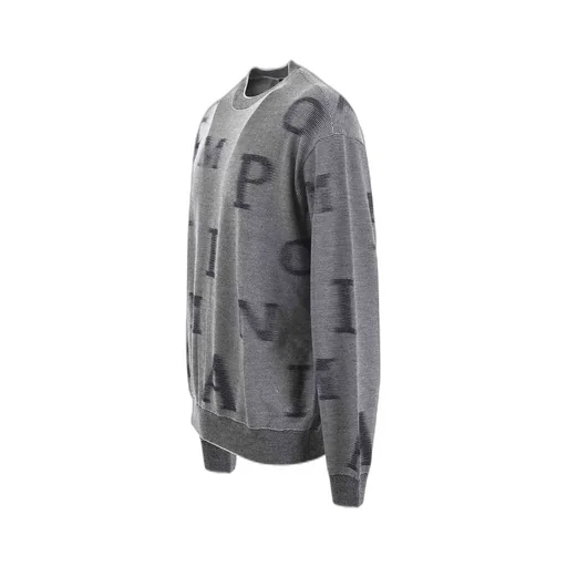 Emporio Armani Monogram Jacquard Crewneck Jumper