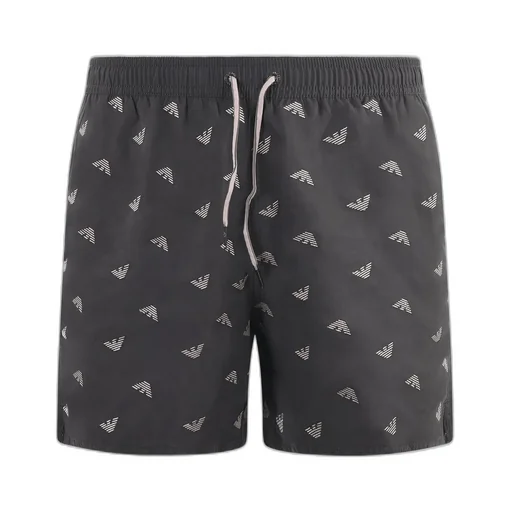Emporio Armani Logo-Printed Drawstring Swim Shorts