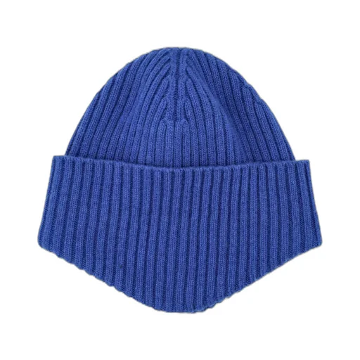 Emporio Armani Logo Patch Ribbed-Knit Beanie