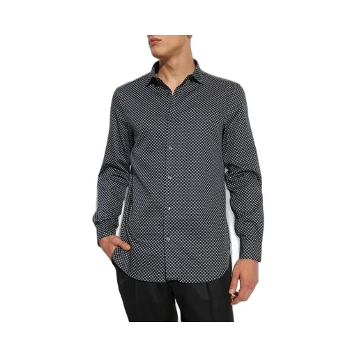 Emporio Armani Monogram Printed Buttoned Shirt