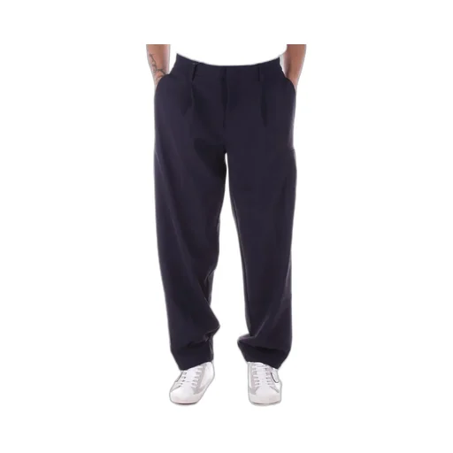 Emporio Armani Mid-Rise Pleated Pants