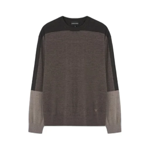 Emporio Armani Colour-Block Crewneck Jumper